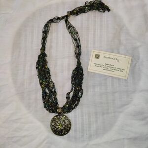 Gorgeous Handmade Necklace w/Adjustable Length by St Augustine Artist Judy Davis